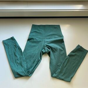 Lululemon Align High-Rise leggings 25” Tidewater Teal size 2